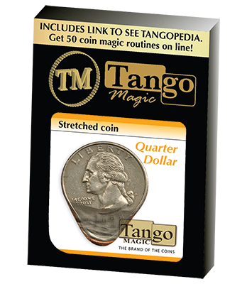 Stretched Coin Quarter Dollar by Tango- (D0095)
