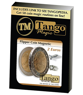 Magnetic Flipper Coin (2 Euro) by Tango- Trick (E0034)