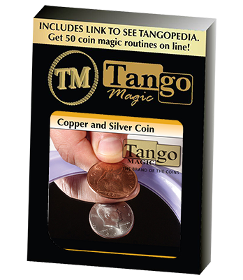 Copper Silver Coin (Half Dollar/English Penny) (D0060) by Tango - Trick