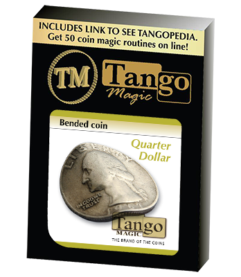 Bended Coin (Quarter Dollar)(D0097) by Tango - Trick