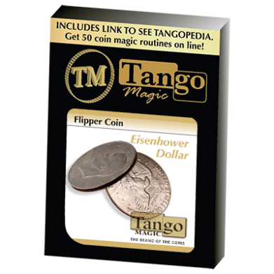 Flipper Coin Eisenhower Dollar (D0038) by Tango - Trick