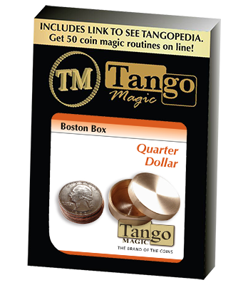 Boston Box (Brass US Quarter) by Tango Magic - Trick (B0011)