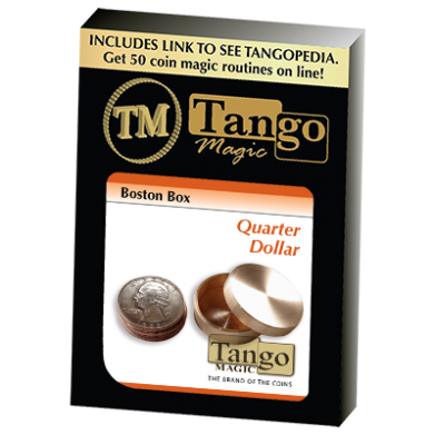 Boston Box (Brass US Quarter) by Tango Magic - Trick (B0011)
