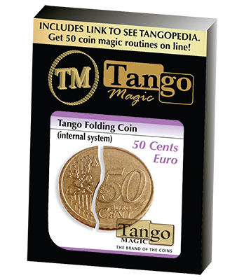 Folding Coin (E0038) (50 Cent Euro, Internal System) by Tango - Trick