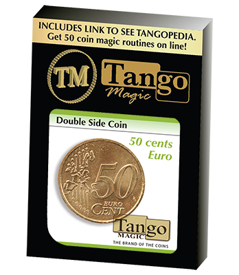 Double Sided Coin (50 cent Euro) (E0025) by Tango - Trick