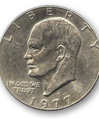 Eisenhower Dollar (Single Coin Ungimmicked) - Trick