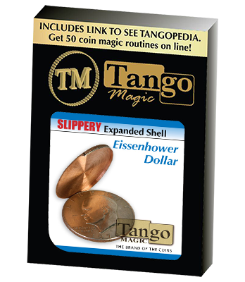 Slippery Expanded Shell Eisenhower Dollar (D0090) by Tango - Trick