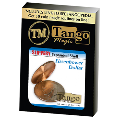 Slippery Expanded Shell Eisenhower Dollar (D0090) by Tango - Trick
