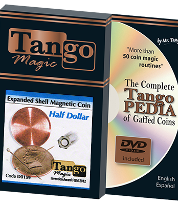 Expanded Shell Half Dollar Magnetic (D0159) by Tango - Trick