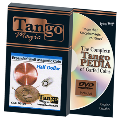 Expanded Shell Half Dollar Magnetic (D0159) by Tango - Trick