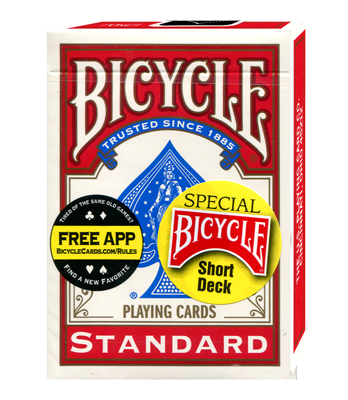 Bicycle Short Deck (Red) by US Playing Card Co. - Trick