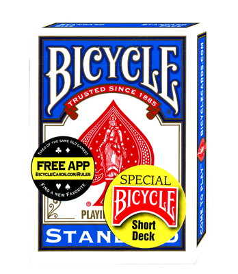 Bicycle Short Deck (Blue) by US Playing Card Co. - Trick