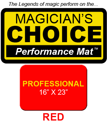 Professional Close-Up Mat (Red - 16x23) by Ronjo - Trick