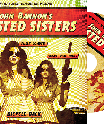 Twisted Sisters 2.0 (Gimmicks and Online Instructions) Bicycle Back by John Bannon - Trick