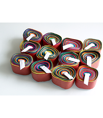 Mouth Coil 50ft (12/Rainbow) by Premuim Magic - Trick