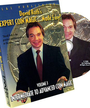 David Roth's Expert Coin Magic Made Easy Vol 3 (Intermediate to Advanced) - DVD
