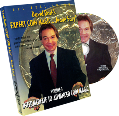David Roth's Expert Coin Magic Made Easy Vol 3 (Intermediate to Advanced) - DVD