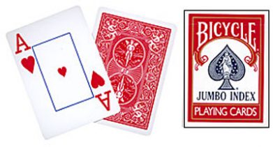 Cards Bicy. Jumbo Index (Red)