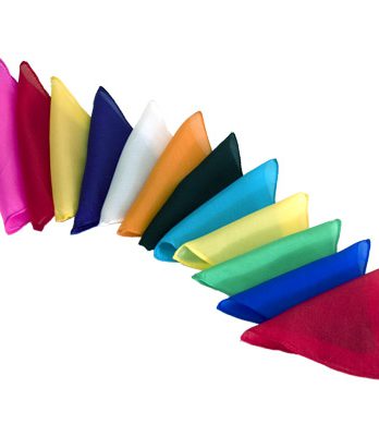 Silks 6 inch 12 Pack (Assorted) Magic by Gosh - Trick