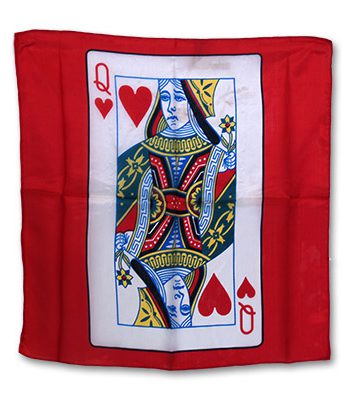 Silk 18 inch Queen of Heart Card from Magic by Gosh - Trick