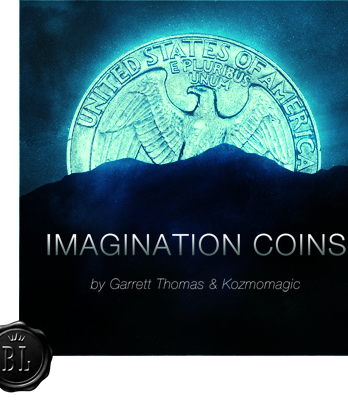 Imagination Coins US Quarter (DVD and Gimmicks) by Garrett Thomas and Kozmomagic - DVD
