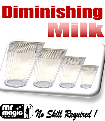 Diminishing Milk Glasses (multum in Parvo) by Mr. Magic