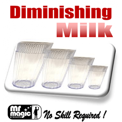 Diminishing Milk Glasses (multum in Parvo) by Mr. Magic