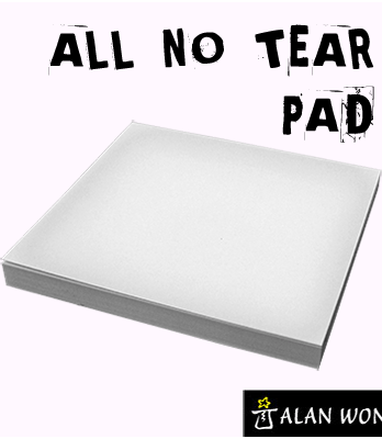 No Tear Pad (Small, 3.5 X 3.5, All No Tear) by Alan Wong - Trick