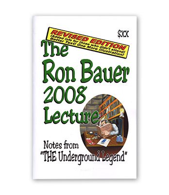 Ron Bauer 2008 Lecture Notes (Revised Edition) - Book