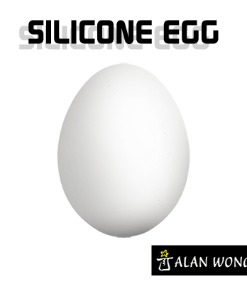 Silicone Egg (White) by Alan Wong - Trick
