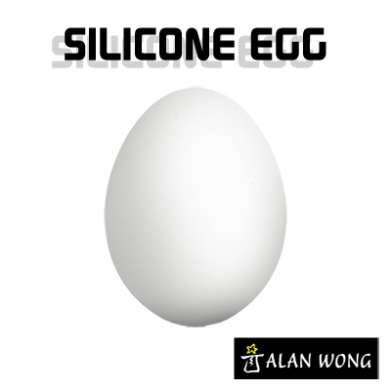 Silicone Egg (White) by Alan Wong - Trick