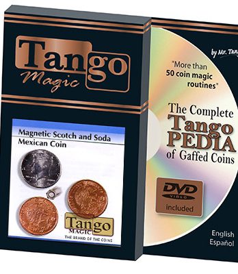 Scotch and Soda Magnetic Mexican Coin (D0052) by Tango -Trick