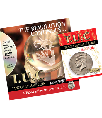 Tango Ultimate Coin (T.U.C)(D0108) Half dollar with instructional video by Tango - Trick