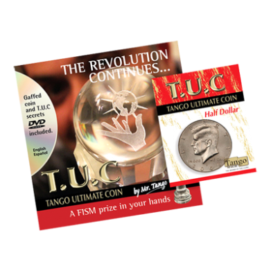 Tango Ultimate Coin (T.U.C)(D0108) Half dollar with instructional video by Tango - Trick