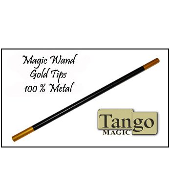 Magic Wand in Black (with gold tips) by Tango (W002)