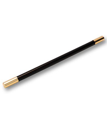Mini Magic Wand in Black (W004) (with gold tips) by Tango -Trick