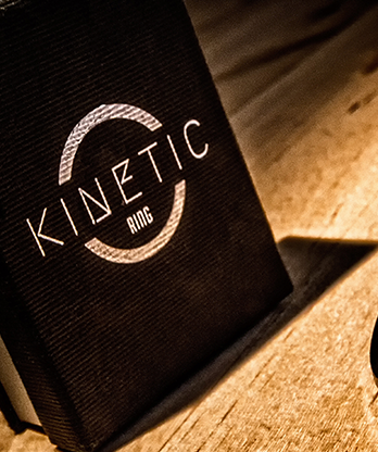 Kinetic PK Ring (Black) Beveled size 9 by Jim Trainer - Trick