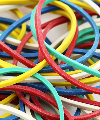 Elastication - Visible Rubber Band Through Pencil Penetration by Jonathan Royle Mixed Media DOWNLOAD