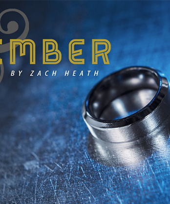 Ash and Ember Silver Beveled Size 14 (2 Rings) by Zach Heath - Trick