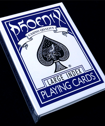 Phoenix Deck Large Index (Blue) by Card-Shark