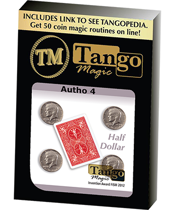 Autho 4 Half Dollar (D0178) (Gimmicks and Online Instructions) by Tango - Trick