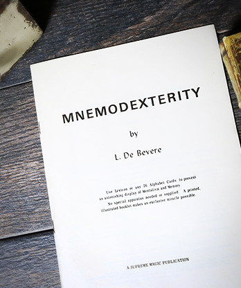 Mnemodexterity by L. De Bevere - Book