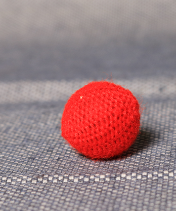 Crochet Ball .75 inch Single (Red) by Mr. Magic - Trick
