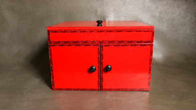 Drop Down Mirror Box (Large/Red) by Ickle Pickle - Trick