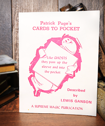 Patrick Page's Cards to Pocket by Lewis Ganson - Book