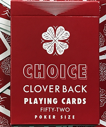 Choice Cloverback (Red) Playing Cards