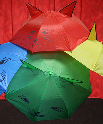 Umbrella Production Silk by Mr. Magic (4 Umbrellas) - Trick