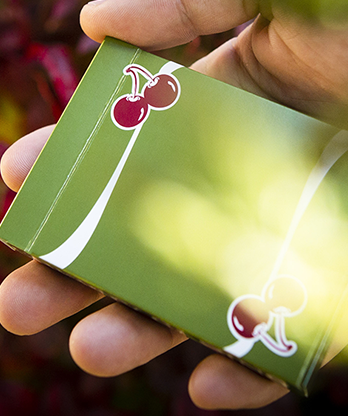 Cherry Casino (Sahara Green) Playing Cards by Pure Imagination Projects