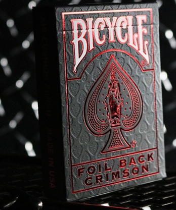 Bicycle Rider Back Crimson Luxe (Red) Version 2 by US Playing Card Co