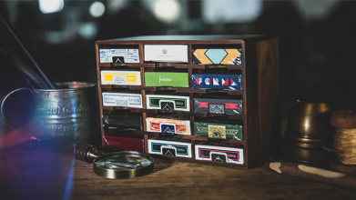 Wooden Playing Cards Cabinet (15 Deck Case) by TCC - Trick